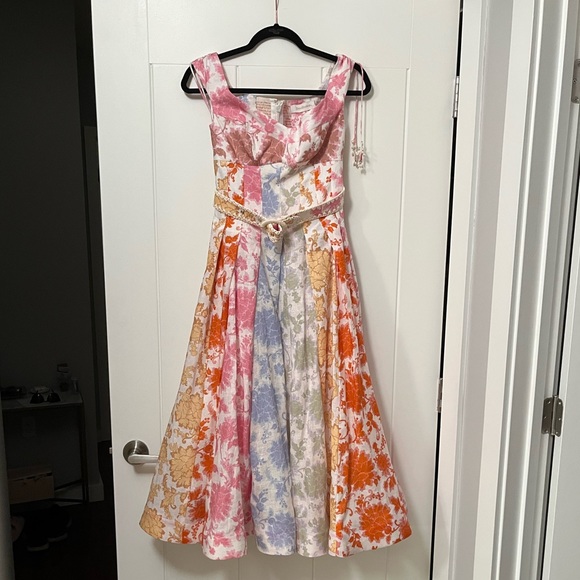 Zimmerman Postcard Printed Linen Midi Dress - Picture 8 of 10